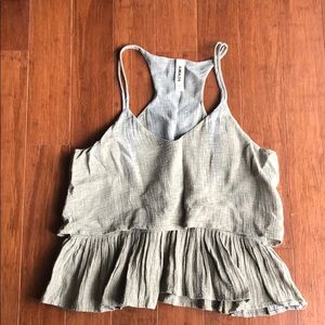 Anthropologie peplum tank top